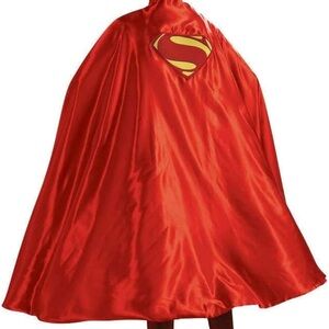 SUPERMAN Deluxe Cape w/Embroidered Logo - NWT 50”, Officially Licensed!!!